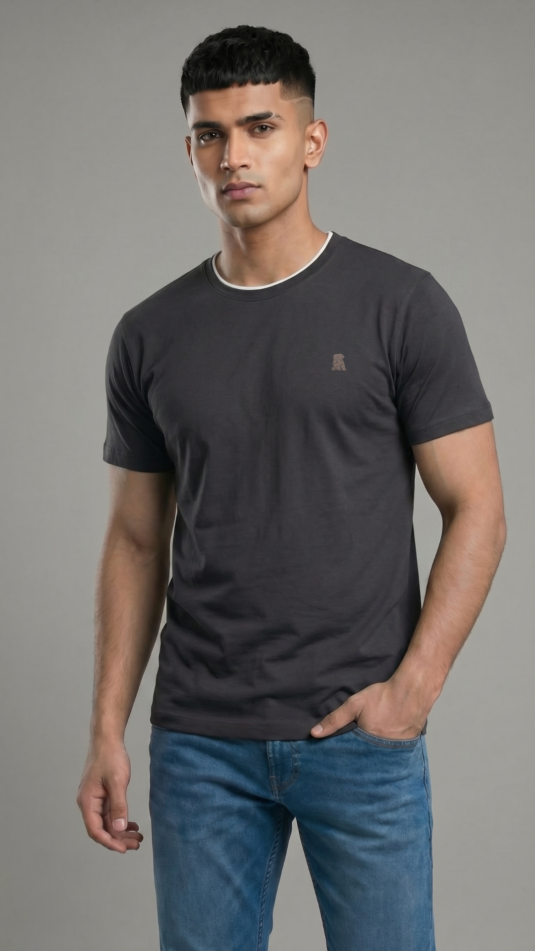 Men’s Plain Round Neck